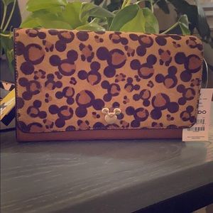 Disney x Aldo Mickey Leopard Clutch Purse